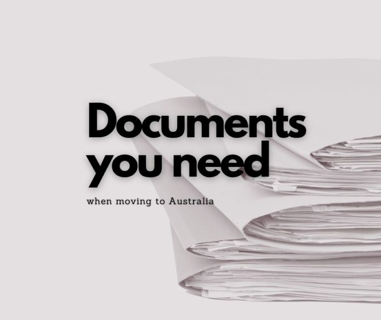 Documents to Bring When Moving to Australia